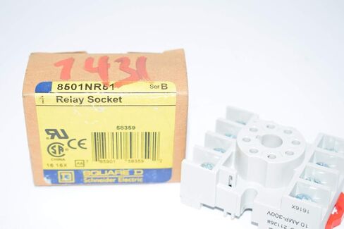 Square D 8501NR51 Socket ، 600VAC ، 10A ، 15A ، 300V in Saudi Arabia