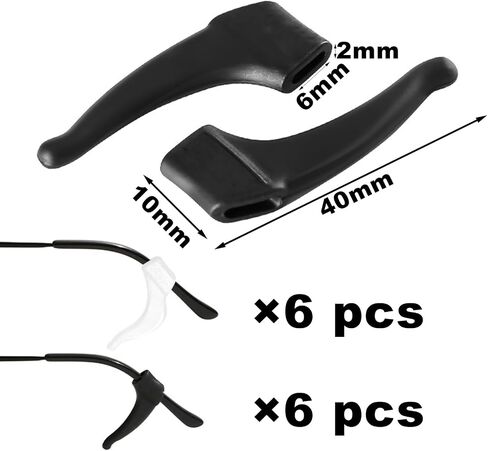 Eye Glasses Ear Grippers,Anchor Glasses Grip,Anti Slip Eyeglasses Ear Grips,Silicone Ear Hooks for Sunglasses in Saudi Arabia