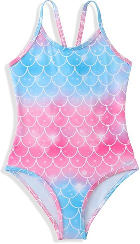 Girls One Piece Swimsuit Kids Girl Halter Quick Dry Swimwear Beach Summer Floral Bathing Suit 4-12 Years in Kuwait