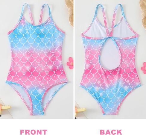 Girls One Piece Swimsuit Kids Girl Halter Quick Dry Swimwear Beach Summer Floral Bathing Suit 4-12 Years in Kuwait