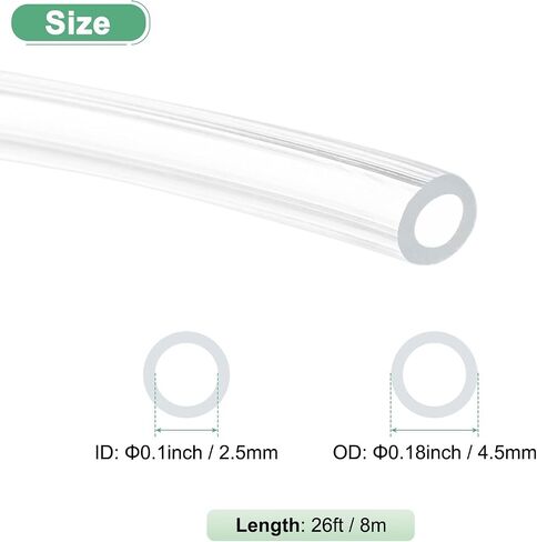 M METERXITY Clear Plastic Tubing, 0.35Inch(9mm) ID 0.43Inch(11mm) OD, 10ft(3.0m) Length PVC Tube Low Pressure Flexible Vinyl Tubing for Garden/Water Hose Airline Tube Aquarium in Saudi Arabia