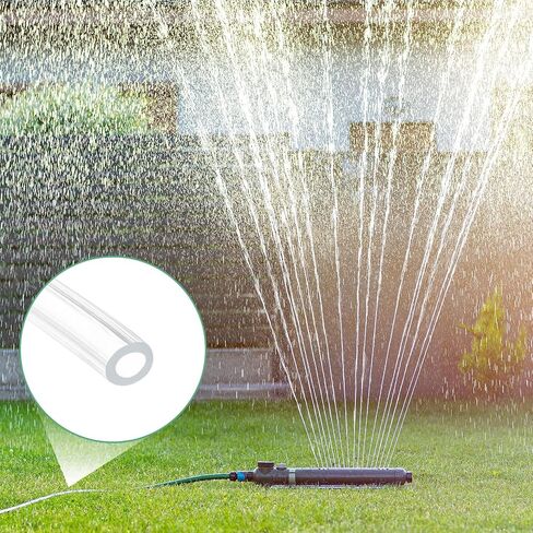 M METERXITY Clear Plastic Tubing, 0.35Inch(9mm) ID 0.43Inch(11mm) OD, 10ft(3.0m) Length PVC Tube Low Pressure Flexible Vinyl Tubing for Garden/Water Hose Airline Tube Aquarium in Saudi Arabia