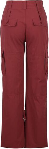 Womens Cargo Pants Lightweight Travel Safari Hiking Pant Zipper Pockets Fashion Casual Low Waist Trouser Y2K Clothes in Saudi Arabia