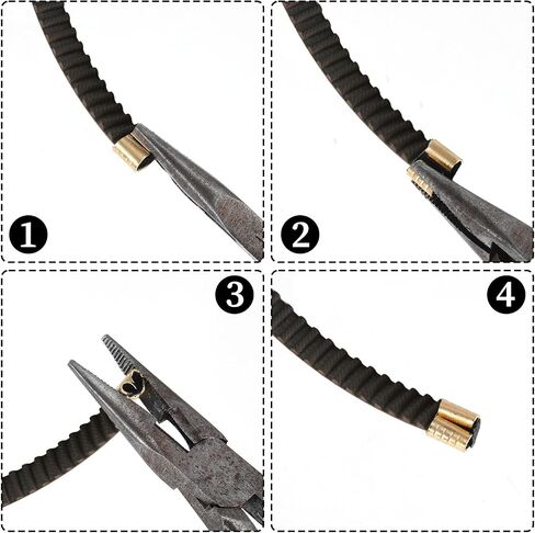 10PCS Copper Buckle, 2GT Belt Clamp, Wire Cable Connector, Durable Wire Cable Terminal, 3D Printer Parts for Width 6mm Open Timing Rubber Belt in Saudi Arabia