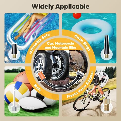 Air Tire Inflator Pump Hose, Quick Air Release Extention Replacement Hose for Tire Inflators, Schrader to Presta Valve Adapter Hose Replacement for Air Compressor Tire Pump in Saudi Arabia