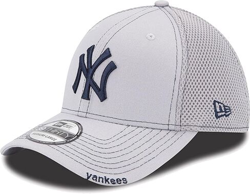 عصر جديد للجنسين-MLB 39 Thirty Gray Team Color Neo Logo Stretch Fit Flex Baseball Cap Hat in Saudi Arabia