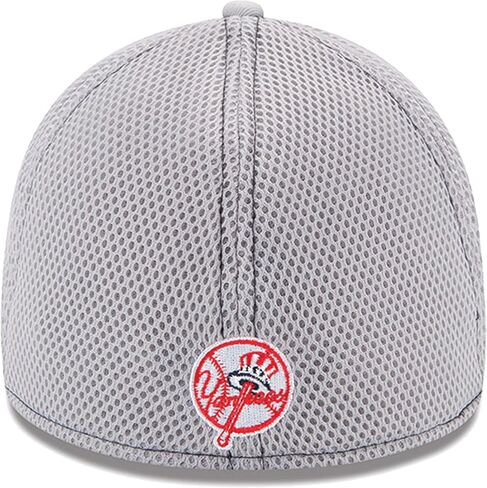 عصر جديد للجنسين-MLB 39 Thirty Gray Team Color Neo Logo Stretch Fit Flex Baseball Cap Hat in Saudi Arabia