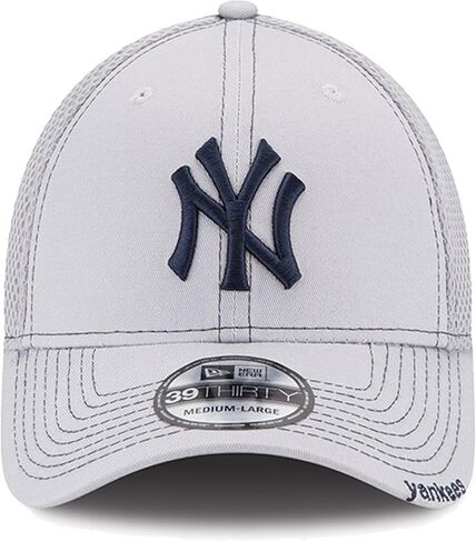 عصر جديد للجنسين-MLB 39 Thirty Gray Team Color Neo Logo Stretch Fit Flex Baseball Cap Hat in Saudi Arabia