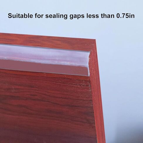 حشو الفجوة على شكل حرف T: شريط ختم سيليكون واضح لأبواب غرفة النوم الجزء العلوي من الجانب القاع والفجوات الأخرى الطول 118.1in/300 سم عرض 0.14in/0.35 سم مانع الغبار والضوضاء in Kuwait