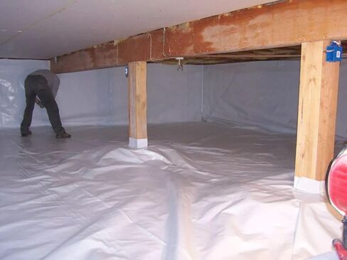 Crawl Space Vapor Barrier 14 Mil Vapor Barrier 12'x100' CRAWLSPACE Encapsulation in Saudi Arabia