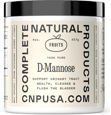 مكمل مسحوق D-Mannose النقي - D-Mannose 4oz (113 جم) حوالي 60 حصة لالتهاب المسالك البولية والمثانة الطبيعية وصحة المسالك البولية in Kuwait