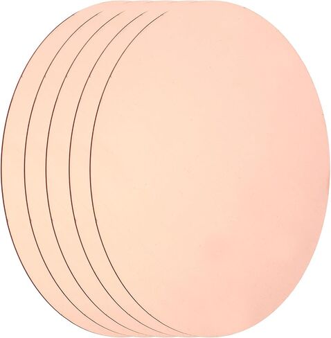 MECCANIXITY 10 Pcs Round Copper Plate, 20mm (0.79") Dia Pure Copper Sheets, 0.5mm(0.02") T2 Pure Copper Plates for Crafts, DIY, Electrical Repairs, Industrial Use in Saudi Arabia