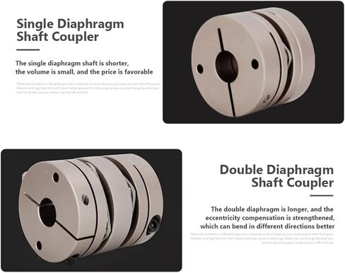 Zerva مرنة Double Double Diaphragm Dailer D26L35 اقتران ، لكرات تشفير محرك السائر (الحجم: 5x5) in Saudi Arabia