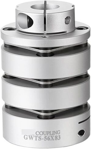 UAMOU Three Diaphragm Flexible Shaft Coupling Aluminum clamp for Encoder Couple stepmotor Connect Quick Coupler for CNC Machine Cheerfully (Size : 50x71.65(8-20)(8-25)) in Saudi Arabia
