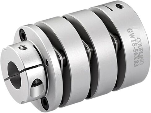 UAMOU Three Diaphragm Flexible Shaft Coupling Aluminum clamp for Encoder Couple stepmotor Connect Quick Coupler for CNC Machine Cheerfully (Size : 50x71.65(8-20)(8-25)) in Saudi Arabia