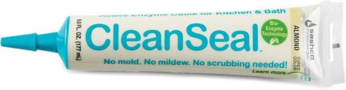 Sashco Clean Seal Active Enzyme Caulk, Kitchen & Bath, Almond, 6oz. (Pack 1) in Saudi Arabia