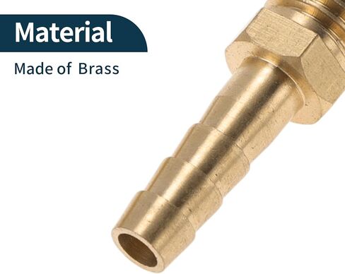 Brass Hose Barb Fittings 3/8" Barb OD M16x1.5 Male Thread Straight Barb Connector for Air Water Oil Gas Fuel 2 Pcs Gold Tone in Saudi Arabia