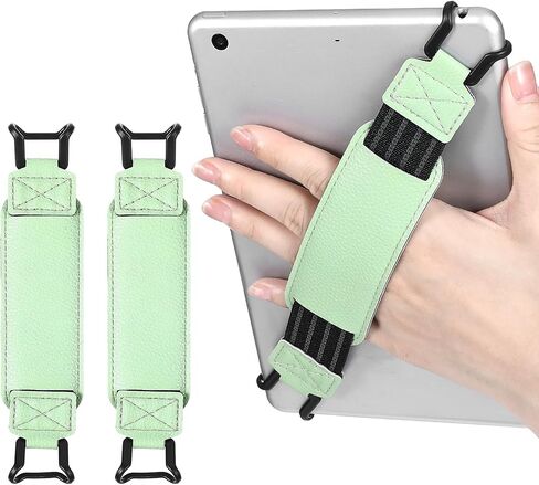 2 Pack Security Hand Strap for 6-8" eReaders Fire Tablet, High Elasticity Anti-Drop Strap Lightweight Finger Grip Holder for Pad E-Book Tablet (Green) in Saudi Arabia