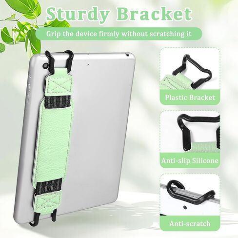 2 Pack Security Hand Strap for 6-8" eReaders Fire Tablet, High Elasticity Anti-Drop Strap Lightweight Finger Grip Holder for Pad E-Book Tablet (Green) in Saudi Arabia