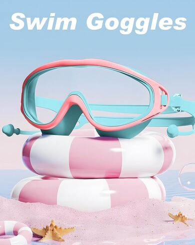 Baohulu Kids Swim Goggles with Cap Cap و Swimming Goggles Cap for Toddler Girls & Boy in Saudi Arabia