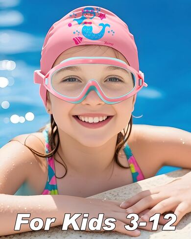 Baohulu Kids Swim Goggles with Cap Cap و Swimming Goggles Cap for Toddler Girls & Boy in Saudi Arabia