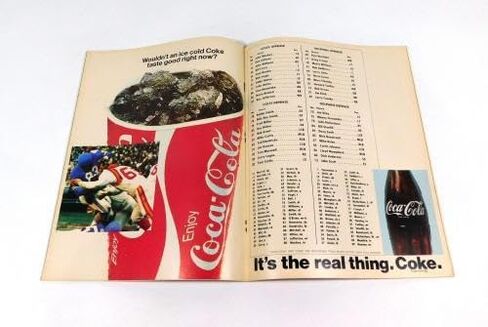 1970 Miami Dolphins at Baltimore Colts NFL Football Marvel Program 11-1-70 - NFL Programs in Saudi Arabia