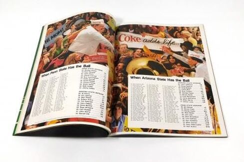 1975 برنامج Fiesta Bowl Football Program Penn State vs Arizona State 12-25-77-برامج الكلية in Saudi Arabia