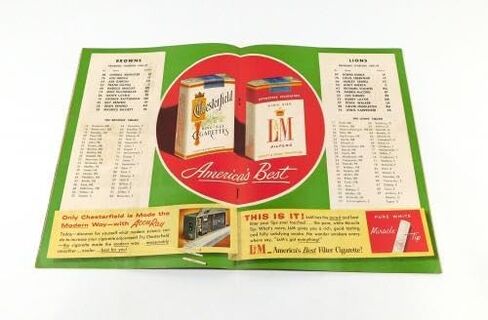 1955 ديترويت ليونز في برنامج كليفلاند براونز لكرة القدم NFL 9-10-55-برامج اتحاد كرة القدم الأميركي in Kuwait