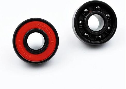 8/16Pcs 608 2RS Hybrid Black Ceramic Ball Bearing 8 * 22 * 7mm Longboard Roller Skateboard Integrated Built in Spacers Bearings(16Pcs) in Saudi Arabia