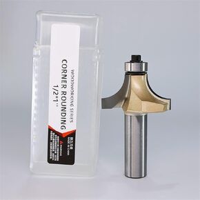 جولة زاوية توجيه بت مقعرة مع شانك متوازي 1/2 1/4 بوصة أداة العمل الخشبية جولة حافة الحافة 1pcs (الحجم: 1-2x1) in Kuwait