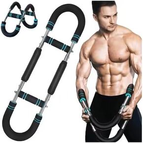 Damr ARM Trainer ، Arm Chest Eraster مع 2 ربيع. مناسبة للرجال والنساء من جميع مستويات اللياقة. معدات اللياقة التعويدية القابلة للفصل. الجزء العلوي من الجسم -الأسود ، مستويات المقاومة القابلة للتعديل. in Kuwait