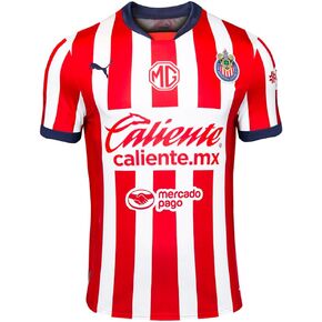 PUMA Mens Chg Replica 24-25 Collared Short Sleeve Home Jersey Casual Comfort Technology - Red - Size L in Kuwait