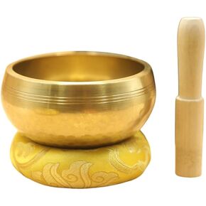 Tibetan Singing Bowl Set — Himalayan Sound Healing Bowl for Yoga, Meditation, Reiki, Sound Baths, Chakra Balancing & Stress Relief — Unique Spiritual Gifts for Women | Cuencos Tibetanos Originales in Saudi Arabia
