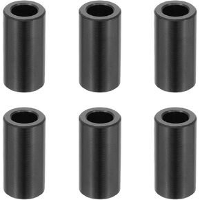 Patikil 6pcs فواصل الألومنيوم ، 5/16 × 1/2 الفواصل المعدنية الألومنيوم 5/16 لتر فاصل المسمار جولة جلبة غير مستقرة من 5/16 بوصة البراغي ، الأسود in Kuwait