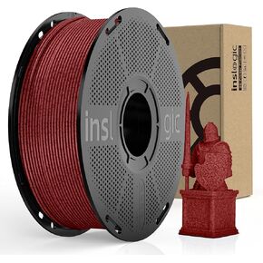 Inslogic Silk PLA Filament 1.75mm 1KG, 3D Printer Filament Silk Dual-Color PLA, Silky Smooth Finish & High Precision, 1kg Spool(2.2lbs), Fits for Most FDM 3D Printers, (Pink+Gold) in Saudi Arabia