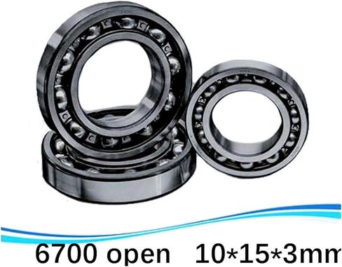 1pcs Open Metric Miniature Deep Groove Ball Bearing ABEC-3 Z2V1 6700 Open 10 * 15 * 3 Mm Inch Bearing Steel Ra 0.8(ABEC-1) in Saudi Arabia