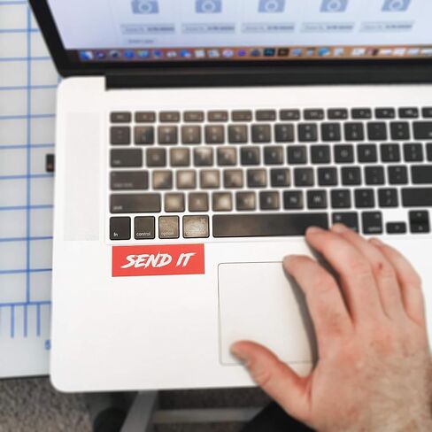 أرسلها ملصقات ، ملصقات زخرفية Labtop مضحكة ، 4 عبوات ، 3 "x1" in Saudi Arabia