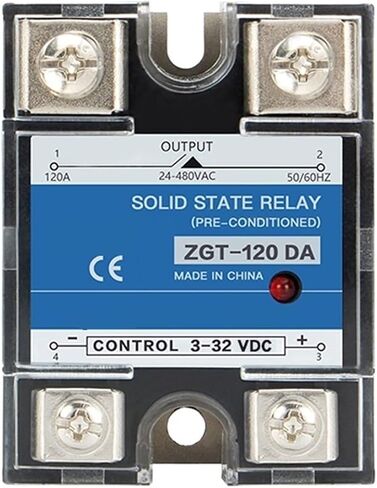 1PCS SSR-120DA 150DA المرحلة الواحدة DC Control Conting AC Heat Heat 24-480VAC إلى 3-32VDC 120A 150A DA Solid State Relay (120DA) in Saudi Arabia
