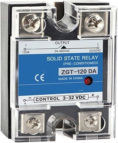 1PCS SSR-120DA 150DA المرحلة الواحدة DC Control Conting AC Heat Heat 24-480VAC إلى 3-32VDC 120A 150A DA Solid State Relay (120DA) in Saudi Arabia