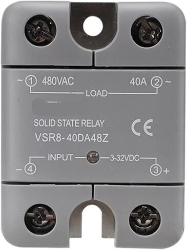 VSR8 Solid State Relay SSR-10DA SSR-25DA SSR-40DA 10A 25A 40A MODULE 3-32V INPUT DC 24-480VAC OUTPUT 1PCS (SSR-10DA) in Saudi Arabia