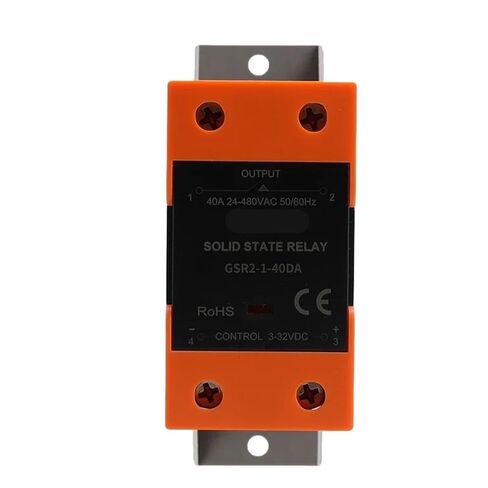 1Pcs Solid State Relay with Radiator SSR 10DA 25DA 40DA DC Control AC Single Phase SSR Din Rail Mount Single Phase(DC to AC,100A) in Saudi Arabia