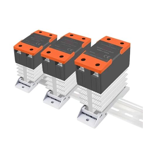 1Pcs Solid State Relay with Radiator SSR 10DA 25DA 40DA DC Control AC Single Phase SSR Din Rail Mount Single Phase(DC to AC,100A) in Saudi Arabia
