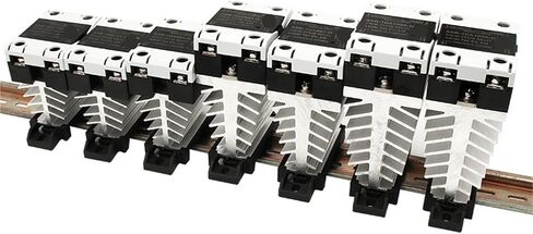 SSR Solid State Relay 24-480VAC Heat Sink Single Phase DIN Rail Mounted 10A 25A 40A 60A 80A 100A 120A DA AA DD 1Pcs(DC Control AC,40A) in Saudi Arabia
