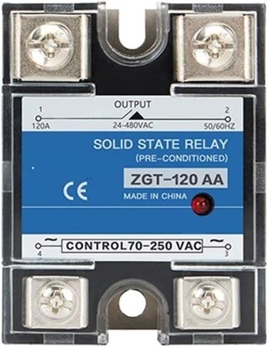 1Pcs SSR-120AA 150AA Relay Single Phase AC to AC 70-280VAC to 24-480V 120A 150A AA Heat Sink Solid State Relay(150AA) in Saudi Arabia