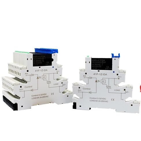 10pcs Slim Relay SSR DIN DIN NONTACT DIN TERMINAL MELOATE DC DC TO AC DC إلى DC LED 6A SSR-41FDA SSR-41FDD (10pcs SSR-41FDA) in Kuwait