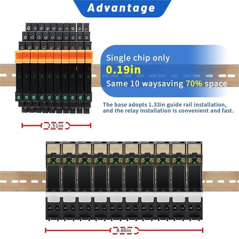 10pcs Slim Relay SSR DIN DIN NONTACT DIN TERMINAL MELOATE DC DC TO AC DC إلى DC LED 6A SSR-41FDA SSR-41FDD (10pcs SSR-41FDA) in Kuwait