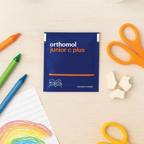 Orthomol Immun Junior C Plus، فيتامينات متعددة للأطفال، نكهة اليوسفي، 30 قطعة (عبوة من قطعة واحدة) in Kuwait