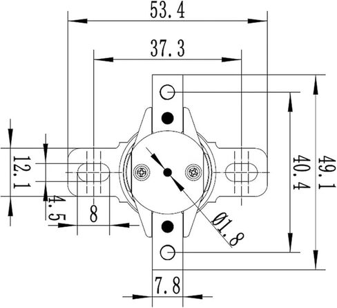 2/5/10Pcs KSD305 250V 45A 85C 95C Manual Reset Normal Closed NC Thermostat Temperature Control Switch(95C,2PCS) in Saudi Arabia