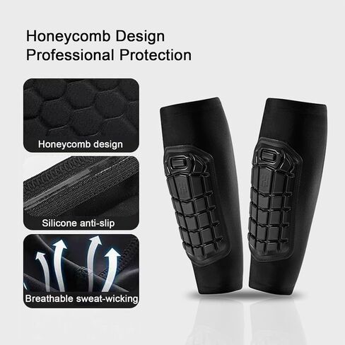 Soccer Shin Guards and Long Soccer Socks Set Protective Soccer Shin Pads Sleeves Equipment Football Gear for Kid Older Than 10 Years and Adult in Saudi Arabia