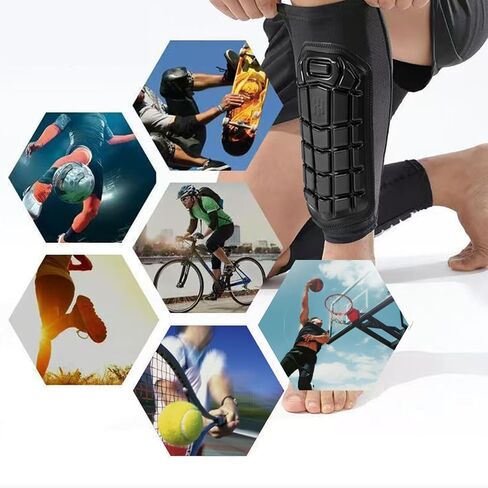 Soccer Shin Guards and Long Soccer Socks Set Protective Soccer Shin Pads Sleeves Equipment Football Gear for Kid Older Than 10 Years and Adult in Saudi Arabia